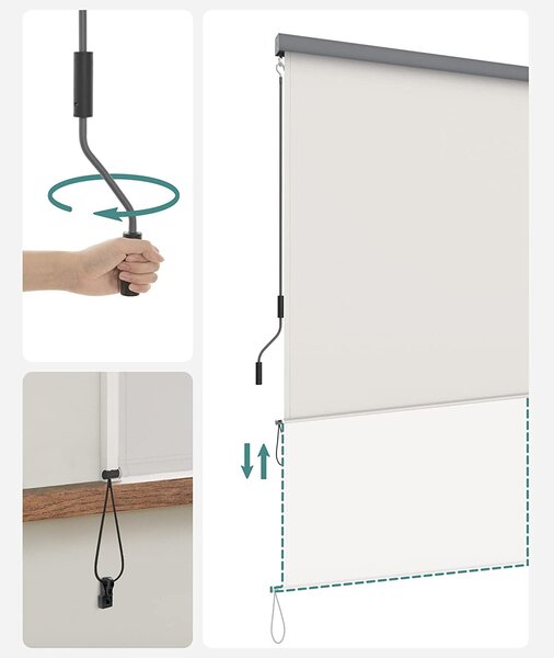 Vertikalna tenda 1,4 x 2,5 m (Š x V), bež boje