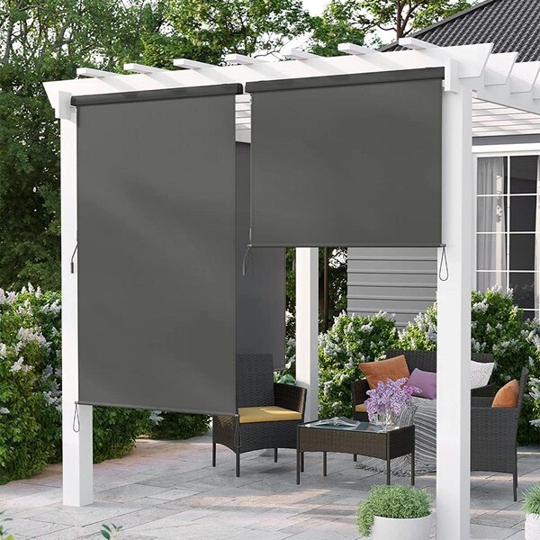 Vodootporna vertikalna tenda 1,4 x 2,5 m, sive boje