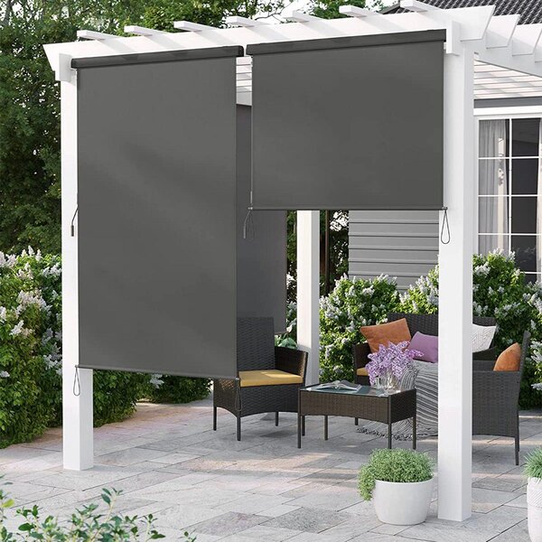 Vodootporna vertikalna tenda 1,4 x 2,5 m, sive boje