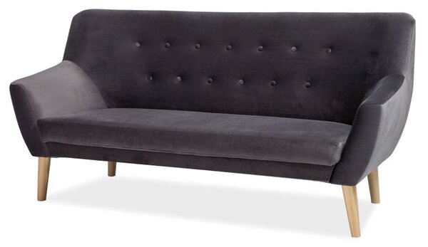 Siva trosjed NORDIC 3 VELVET