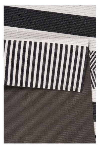 Crno-sivi kuhinjski tepih Hanse Home Line, 45 x 140 cm