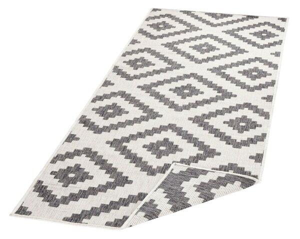 Sivi vanjski tepih NORTHRUGS Malta, 80 x 250 cm