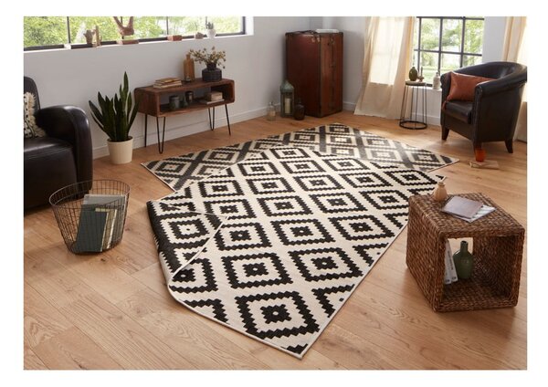 Krem-crni vanjski tepih NORTHRUGS Malta, 120 x 170 cm