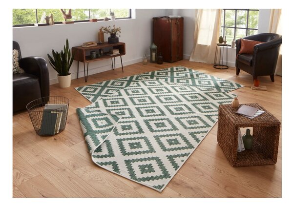 Krem-zeleni vanjski tepih NORTHRUGS Malta, 80 x 150 cm