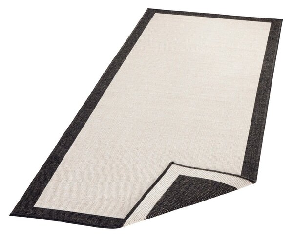 Krem-crni vanjski tepih NORTHRUGS Panama, 80 x 350 cm