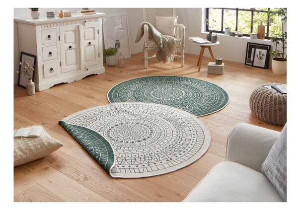 Zeleni vanjski tepih NORTHRUGS Porto, ø 200 cm