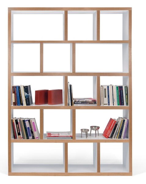 Bijela/u prirodnoj boji biblioteka 150x198 cm Berlin – TemaHome