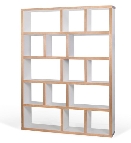 Bijela/u prirodnoj boji biblioteka 150x198 cm Berlin – TemaHome
