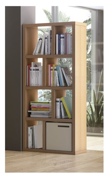 Biblioteka u dekoru hrasta u prirodnoj boji 70x159 cm Berlin – TemaHome
