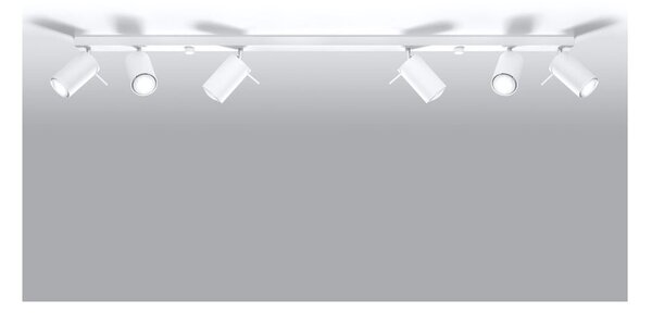 Bijela stropna lampa Sollux Etna 6L