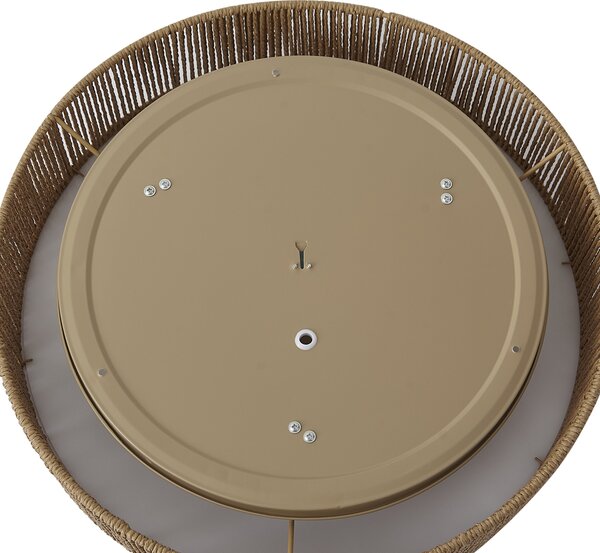 Japandi stropna svjetiljka prirodna sa sjenilom 46cm 3-svjetla - Luz
