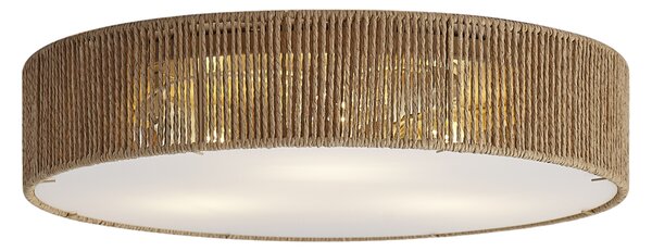 Japandi stropna svjetiljka prirodna sa sjenilom 46cm 3-svjetla - Luz