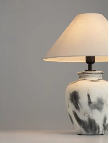 LUPE STOLNA LAMPA SIVA/BEŽ/BIJELA E27 1X12W IP20 NL9620179