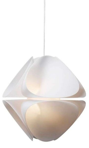 FRANDSEN visilica Nova, opalno bijela, Ø 52 cm, E14, prigušiva, Bijela, Dnevni boravak/blagovaonica, Plastika