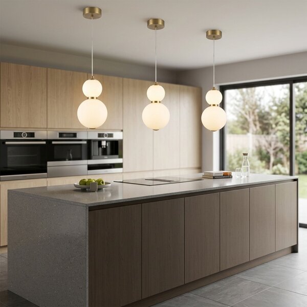 LED viseća stropna lampa LHJ112-2CP brušeno zlato