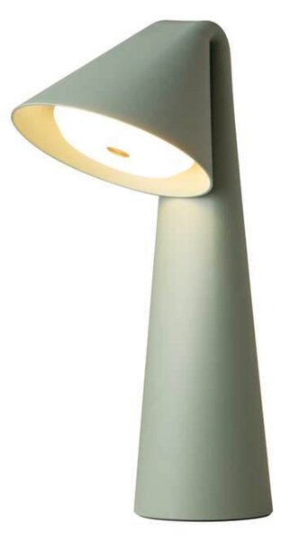 FRANDSEN LED punjiva stolna lampa Ami, zelena, 32 cm, prigušljiva, prigušiva, Zelena, Dnevni boravak/blagovaonica, Plastika
