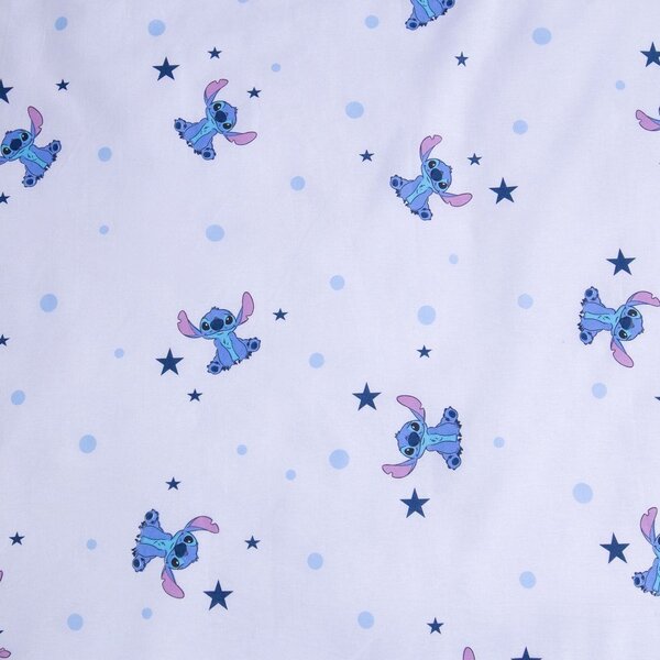 Plava pamučna dječja posteljina za dječji krevetić 100x135 cm Lilo & Stitch "Clouds" – Jerry Fabrics