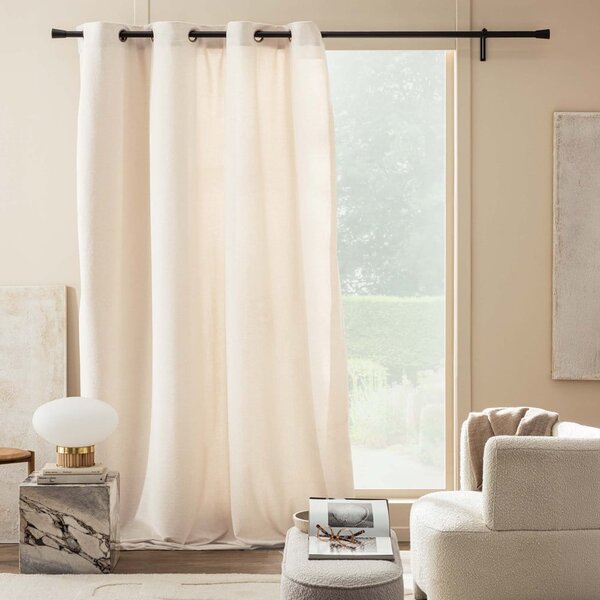 Krem zavjesa od boucle tkanine 140x260 cm Winona – douceur d'intérieur