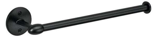 Crni metalni držač za papirnate ručnike iDesign Orbinni, 36 cm