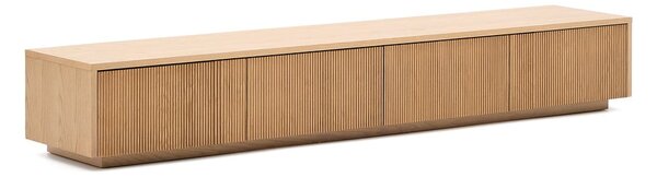 TV komoda u dekoru hrasta u prirodnoj boji 200x30x40 cm Helvine – Kave Home