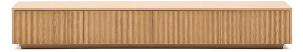 TV komoda u dekoru hrasta u prirodnoj boji 200x30x40 cm Helvine – Kave Home
