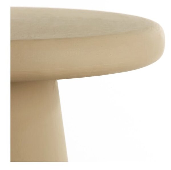 Bež okrugao stolić za kavu ø 60 cm Kulona – Light & Living