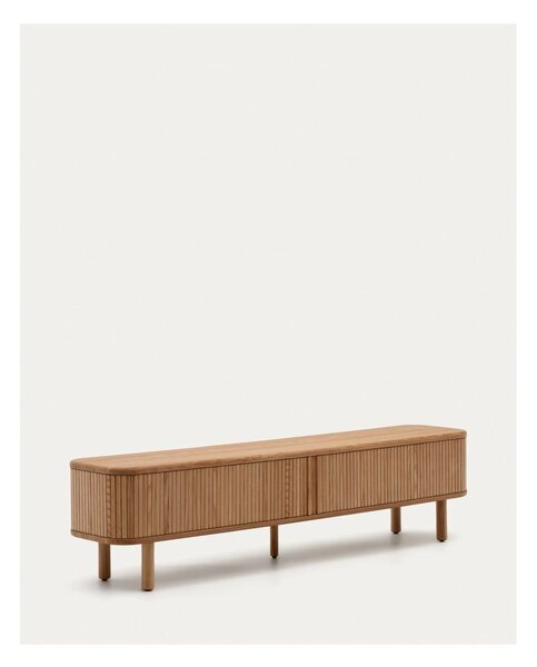 TV komoda u dekoru jasena u prirodnoj boji 200x50x40 cm Mailen – Kave Home