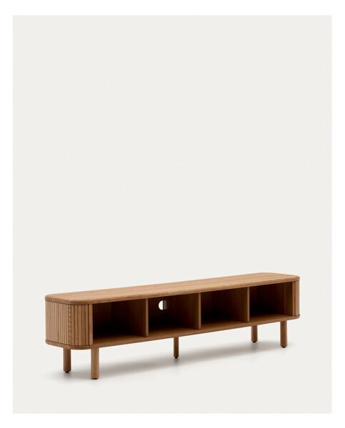 TV komoda u dekoru jasena u prirodnoj boji 200x50x40 cm Mailen – Kave Home
