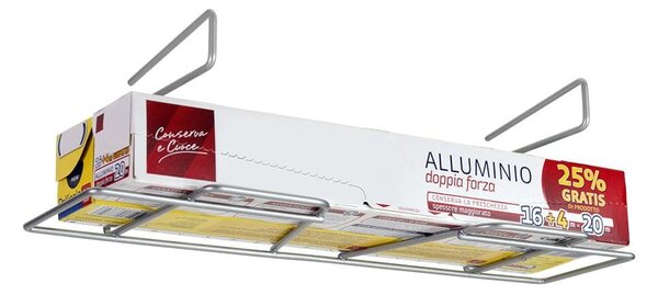 Dodatni prostor ispod polica Metaltex Roll polica