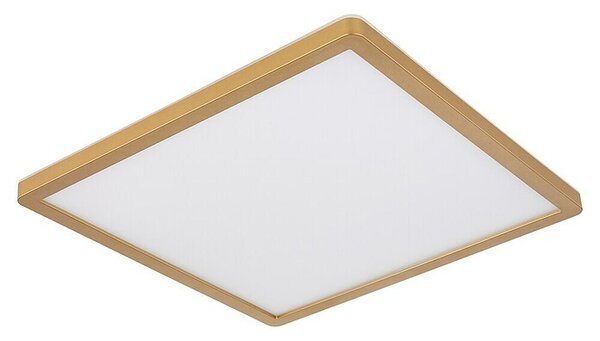 Globo LED stropna svjetiljka Sapana (18 W, Topla bijela, Mesing, D x Š x V: 29,4 x 29,4 x 2,5 cm)