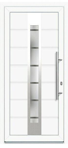 Ulazna vrata KT48 London (100 x 2.100 mm, Smjer otvaranja: Desno, Bijela)