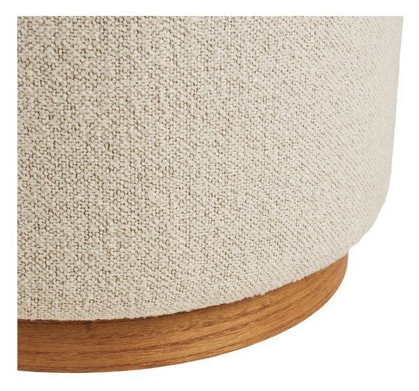 Bež tabure od bouclé tkanine Daisy – House Nordic