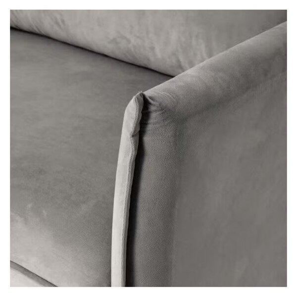 Siva baršunasta sofa 203 cm Juli – Ropez