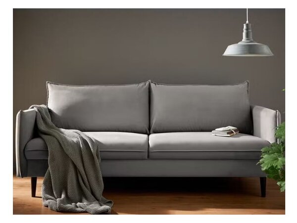 Siva baršunasta sofa 203 cm Juli – Ropez