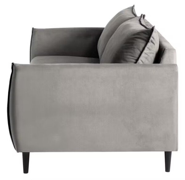 Siva baršunasta sofa 203 cm Juli – Ropez