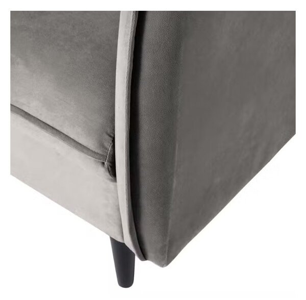 Siva baršunasta sofa 203 cm Juli – Ropez