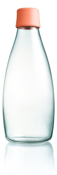 Staklena boca boje marelice s doživotnom garancijom ReTap, 800ml
