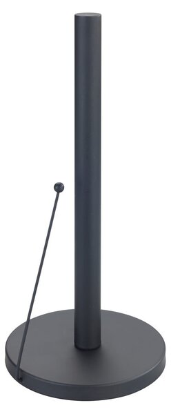 Crni metalni držač kuhinjskih rola Wenko Black Outdoor Kitchen Clayton