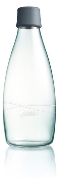 Siva staklena boca ReTap sa doživotnim jamstvom, 800 ml