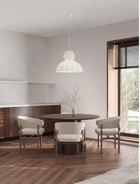 DELINA VISILICA BIJELA TKANINA E27 1X12W IP20 NL9586672
