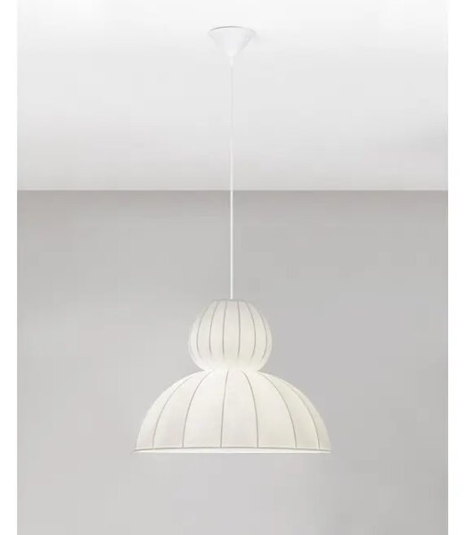 DELINA VISILICA BIJELA TKANINA E27 1X12W IP20 NL9586672