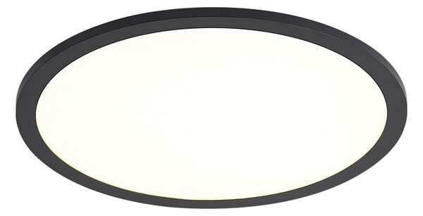Pametna LED ploča crna 40 cm uklj. LED prigušivanje do toplog svjetla s daljinskim upravljačem - Knob