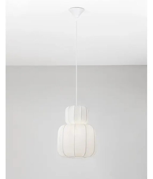 DELINA VISILICA BIJELA TKANINA E27 1X12W IP20 NL9586673