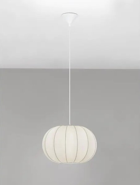 DELINA 40 VISILICA BIJELA TKANINA E27 1X12W IP20 NL9586669