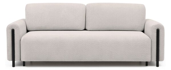 Bež sklopiva/s prostorom za odlaganje sofa od bouclé tkanine 244 cm Arcadova – ELTAP