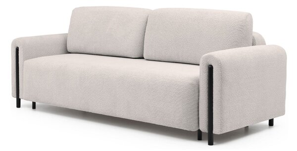 Bež sklopiva/s prostorom za odlaganje sofa od bouclé tkanine 244 cm Arcadova – ELTAP