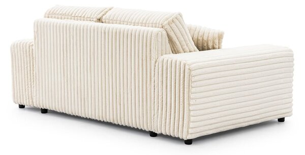 Krem sofa od samta 178 cm Justin – Ropez