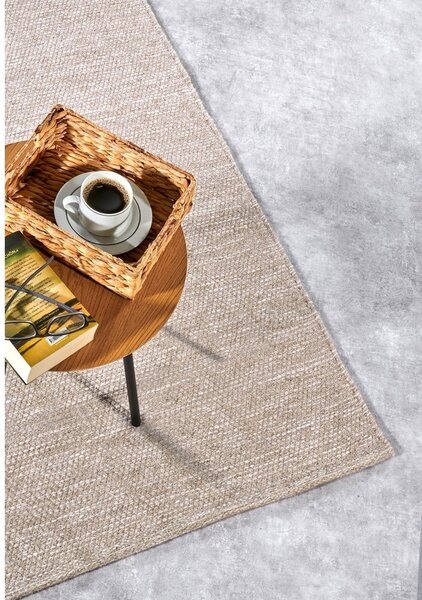 Bež ručno rađen tepih od mješavine vune 190x280 cm Pradesh Linen White – Elle Decoration