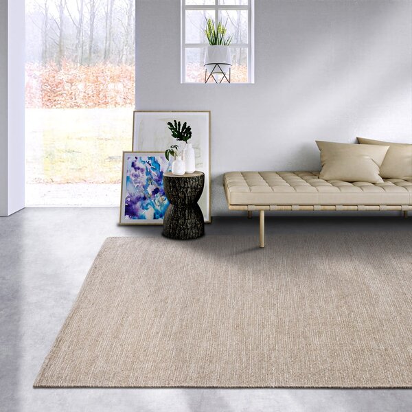 Bež ručno rađen tepih od mješavine vune 190x280 cm Pradesh Linen White – Elle Decoration