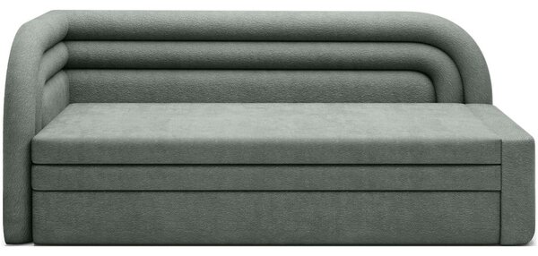 Zelena sklopiva/s prostorom za odlaganje sofa od šenila s lijevim kutom 223 cm Fabillo – ELTAP